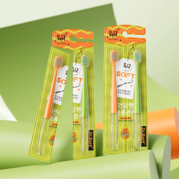 Dr. Baek 20102 Ultra‑Soft PBT Toothbrush Set